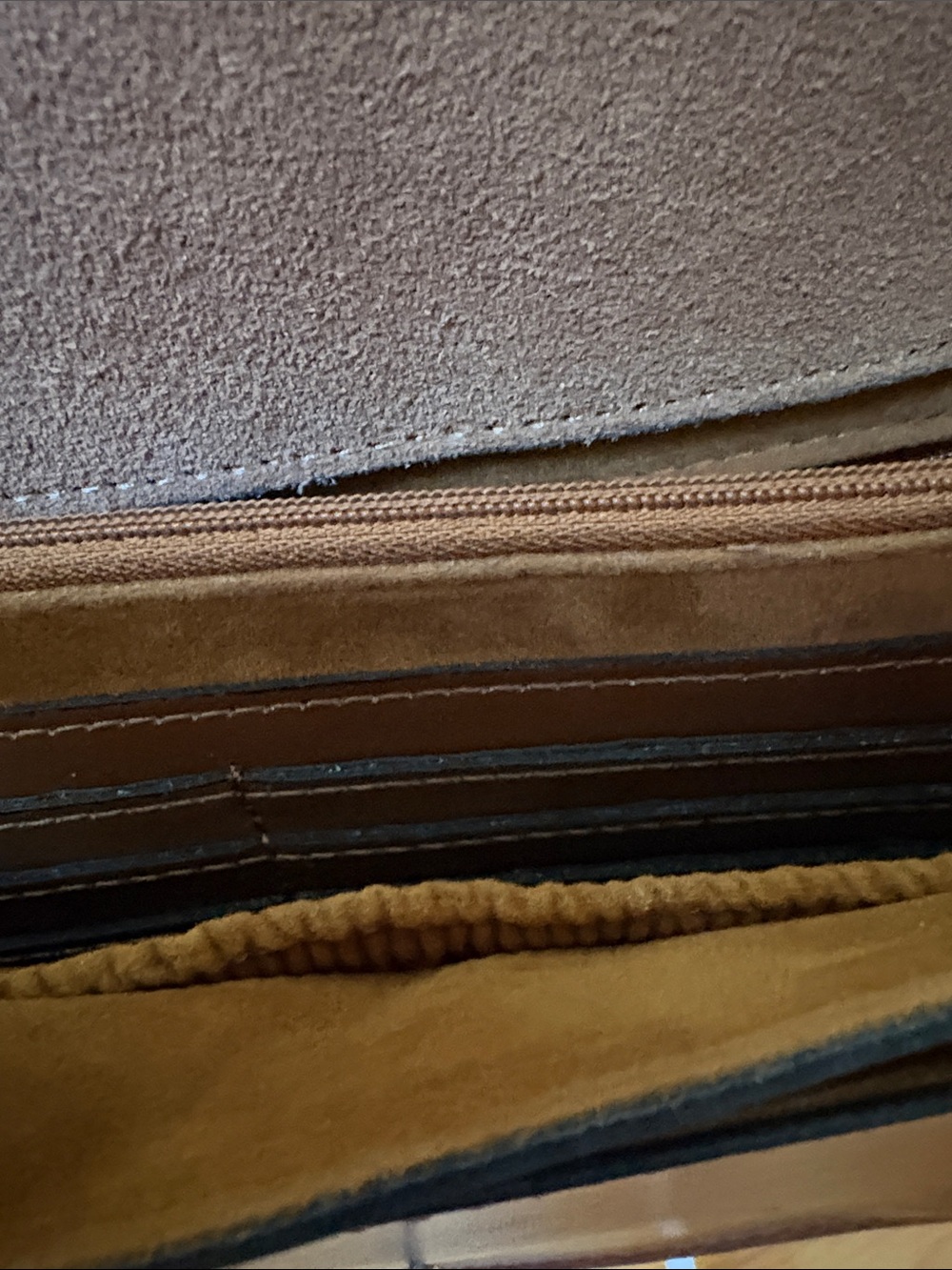 Patricia Nash Tan Brown Map-Print Leather Messenger Crossbody - Picture 7 of 8